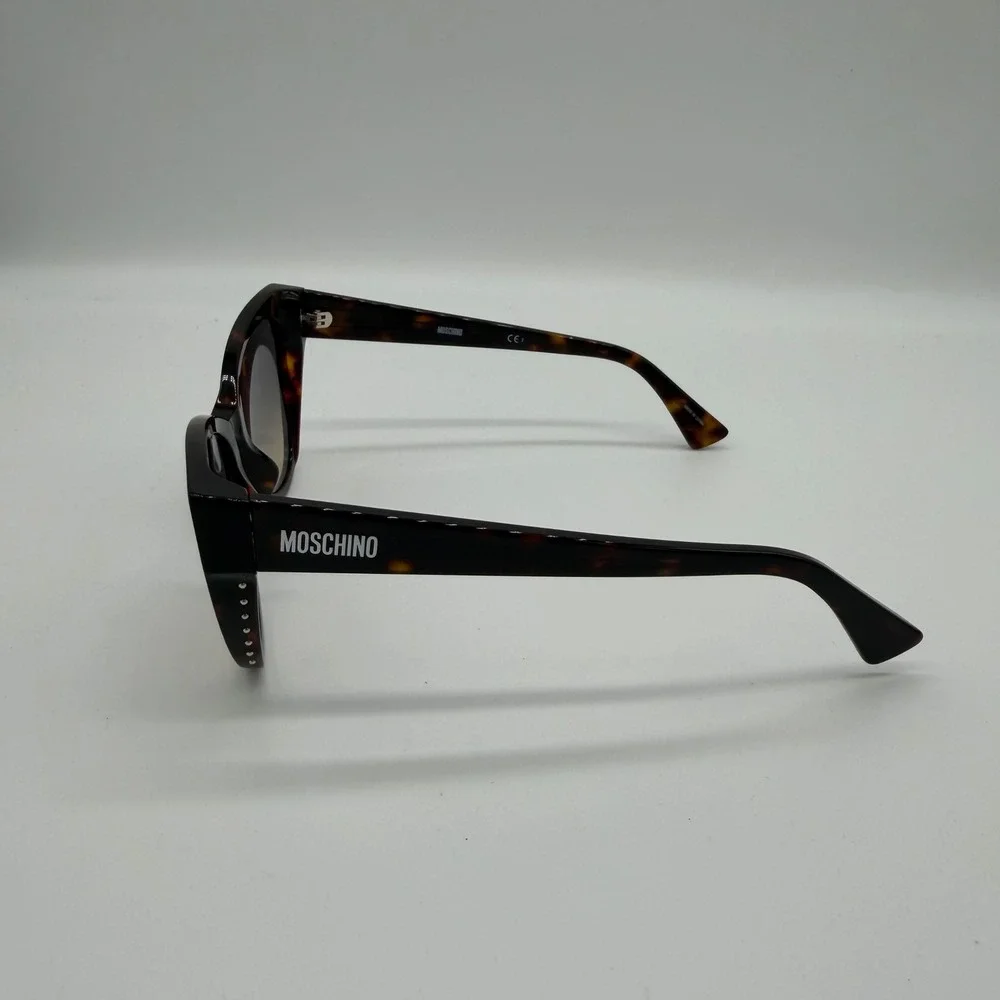 Moschino Cat Eye Sunglasses Dark Havana Tortoise MOS056/S 086GA NWOT